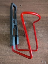 Porte-bidon gourde vélo ancien rouge  vintage, alu, pour vélo de course ancien