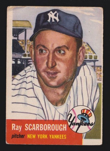 Ray scarborough yankees 1953 - scarborough,