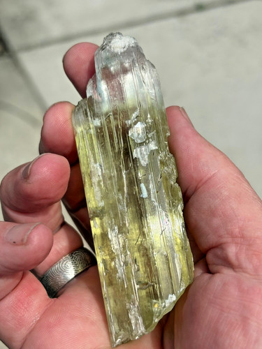 Spodumene variant triphane - spodumene,, variant:"triphane