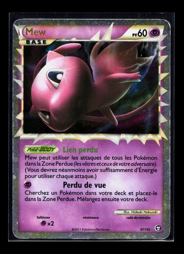 Carte pokémon mew 102 - carte,