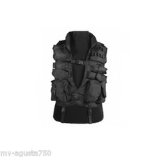 GILET Veste Tactique Noir Mutipoche Airsoft neuf