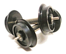 PAIRE ESSIEUX HORNBY HO - roues  plastique  - Entrepointe 26mm - diamètre 13mm