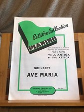 Schubert Ave Maria Antiga Attica pianino 16 partition piano Delrieu