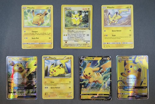 Lot pokémon pikachu raichu - lot, &