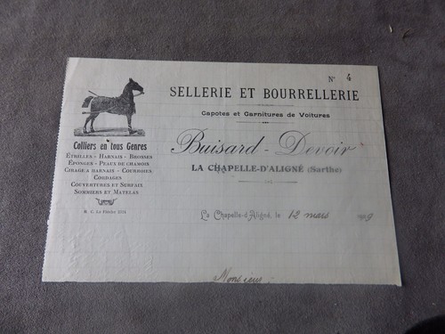 Piece facture de sellerie - 1,