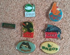 Lot De 7 Pins Pêche, SENSAS, RAGOT, MITCHELL, SERT, ARCA.