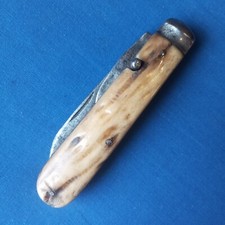 Couteau ancien britannique ww1? ww2 ? os cerfé