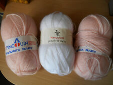 Lot de 3 pelotes PINGOREX BABY - 2 roses 1 blanche