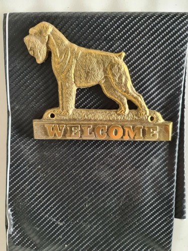 Schnauzer plaque welcome - welcome,
