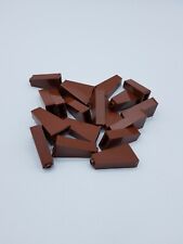 LEGO LOT 20 X ROOF TILE 1X2X3 / 73° REDDISH BROWN  REF 4460 / 4270470 *NEUF*