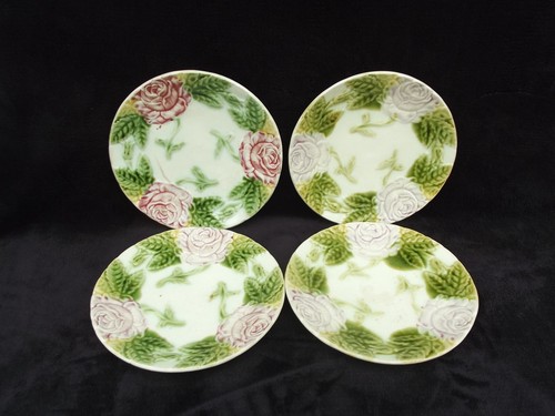 Assiettes barbotine majolica - assiettes,