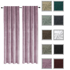 Rideau Ensemble De 2 Bandes Froncées Occultant 300x245 Cm Velours Doux Opacité