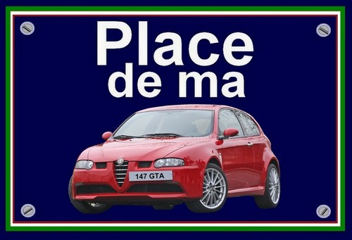 Plaque place mon alfa - mon,