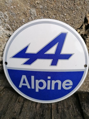 Plaque émaillée alpine - plaque,
