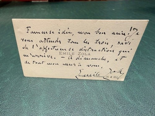 émile zola carte de visite - Émile,
