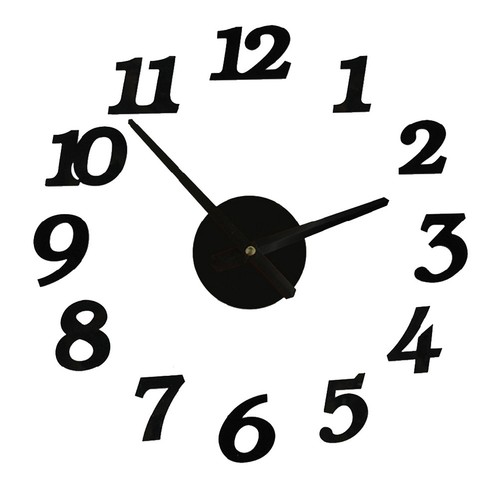 Horloge murale créative sans - ,