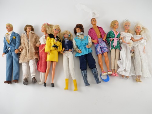Lot poupées barbie mattel - poupées,