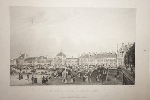 Belle gravure aquatinte xix - belle,