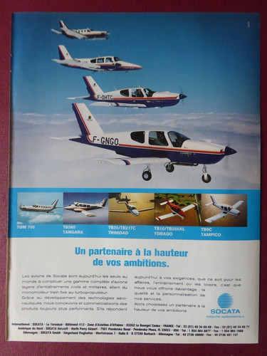 1997 pub socata - pub,
