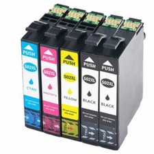 T502 XL compatibles pour imprimante Epson WF-2860/2865 XP 5100/5105 502 express 