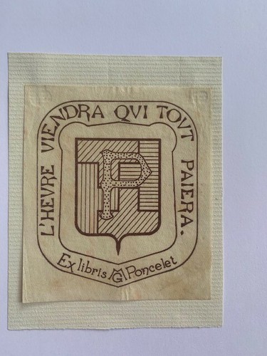 Libris poncelet 69 x - poncelet,