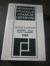 E7- Mémento pratique Francis Lefebvre- Associations-1988