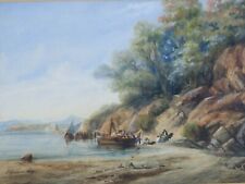 Aquarelle marine 19éme