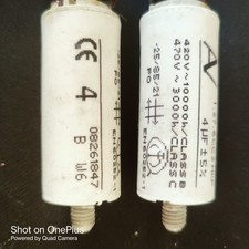 2 condensateurs permanents 4 µF 420V – Pompe à chaleur