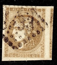 ? COTE 1200 E / SIGNE 10C CERES No43Af /SUP BISTRE VERDATRE FONCE / RARE?