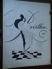 fourreur REVILLON par BONNOTIE + chapeau BERTEIL pub papier ILLUSTRATION 1925