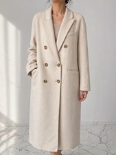 Manteau Femme Beige Long