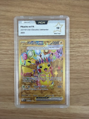 Carte pokémon pikachu gold - pikachu,