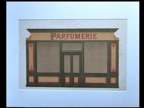 Perfumery front 1900 gold - front,
