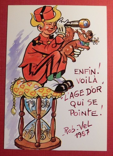Rob vel carte postale spirou - rob-vel,