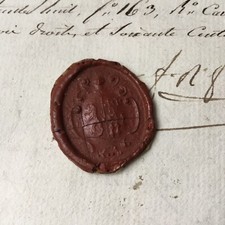 Cachet en Cire Sceau Ancien