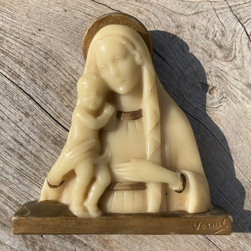 Buste vierge enfant en - vierge,