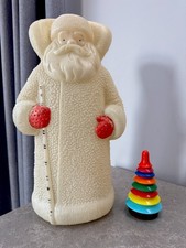 Lot ancien de poupées URSS Père Frost avec sapin de Noël jouets soviétiques