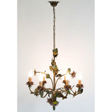 Lustre avec des Fleurs Et Feuilles A 6 Lumières