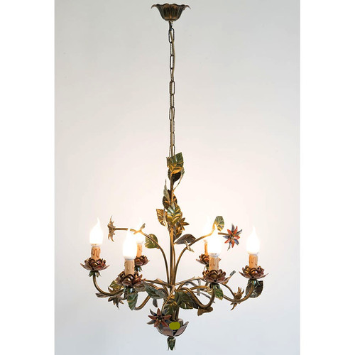 Lustre avec des fleurs - lustre,