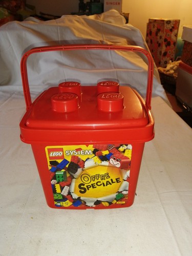 Ancien seau rangement - seau, lego