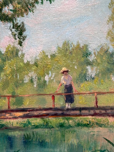 Tableau ancien paysage - tableau,