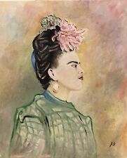 Frida Kahlo Peinture Huile Signée de Frederic Branka Peintre Coté Akoun