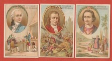 5 CHROMOS - PERSONNAGES CELEBRES - CHICOREE NOUVELLE CASIEZ-BOURGEOIS - CAMBRAI