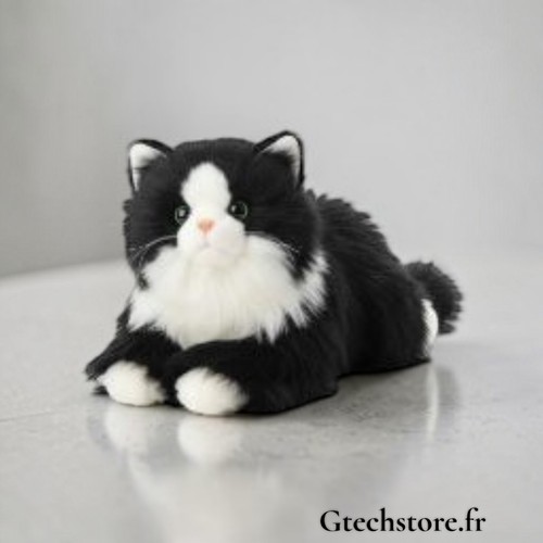 Chat peluche réaliste - peluche,