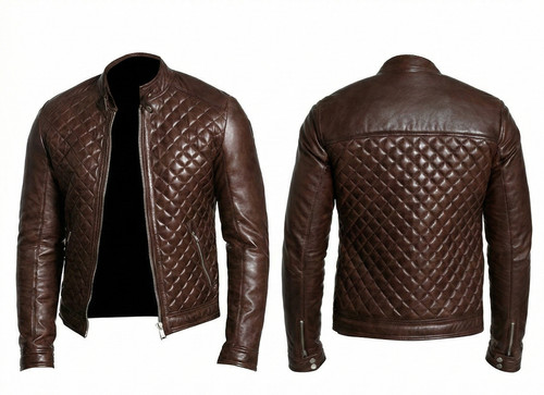 Veste cuir marron pour - veste,