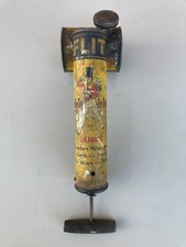 ANCIEN PULVERISATEUR FLY TOX FLIT EN TOLE JOLI DECOR INSECTICIDE 1930