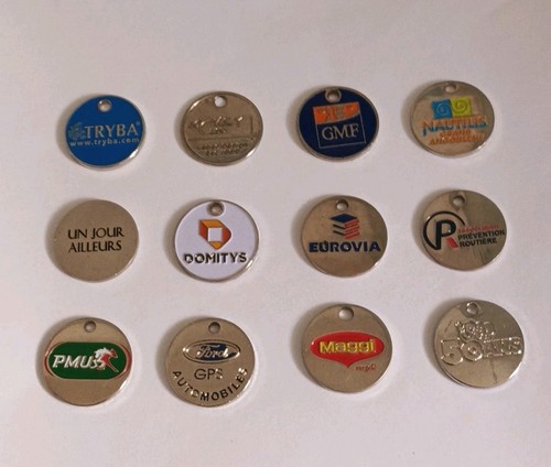 Lot jetons caddie - lot, 12
