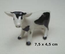 vache en céramique, miniature de collection, koe, kow, bébé vachette, B2-02