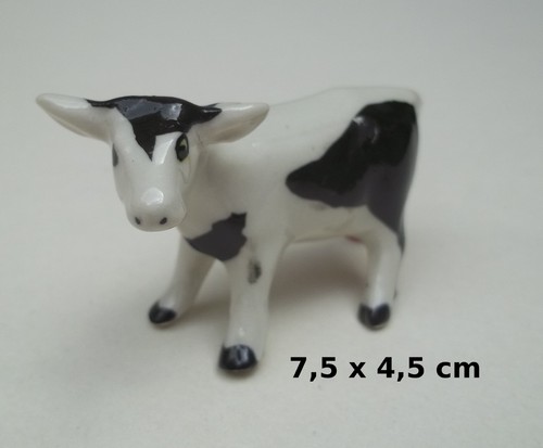 Vache céramique miniature - vache, en
