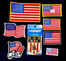 LOT DE DRAPEAUX US BRODES